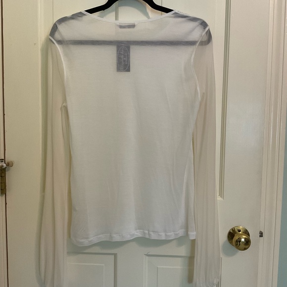 Sheer Lace Mesh Front Top - Picture 3 of 4